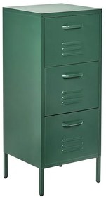 Armadio da ufficio metallo verde scuro 40 x 43 cm WOSTOK Beliani