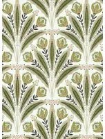 Clarke & Clarke Tapete Attingham - Sage/ Blush
