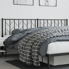 Testiera İn Metallo Nero 200 Cm /