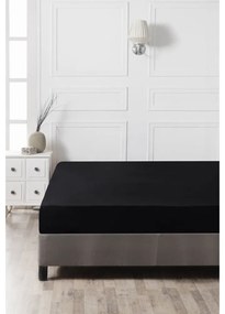 Lenzuolo con angoli nero in cotone 140x200 cm – Mijolnir