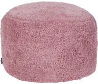 Pouf rosa in cotone 50 x 35 cm Seduta decorativa fatta a mano in stile moderno Boho Soggiorno Camera da letto