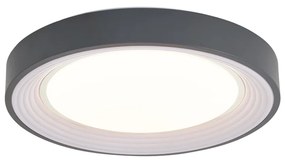 Plafoniera moderna grigia con bianco 38cm incl. LED dimmerabile - Kanton