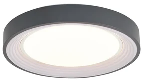 Plafoniera moderna grigia con bianco 38cm incl. LED dimmerabile - Kanton