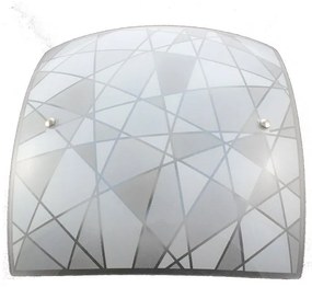 Plafoniera LED neoclassico Scacco, argento, 1660 lumen