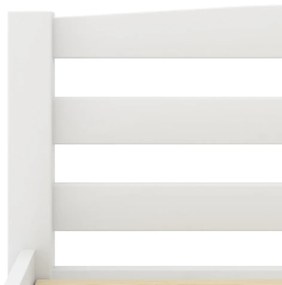 Giroletto bianco in legno massello di pino 180x200 cm