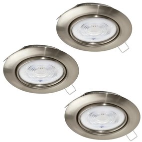 Eglo 901757 - SET 3x Lampada LED da incasso FAVAZZINA 1xGU10/4W/230V cromo