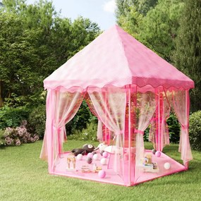 Tenda Da Gioco Principessa Con 250 Palline 133x140 Cm Rosa /