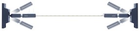 Banda 25m per Profilo Sospeso STARLINE per strisce LED Largh.16mm Nera Variante Lunghezza 25 Metri