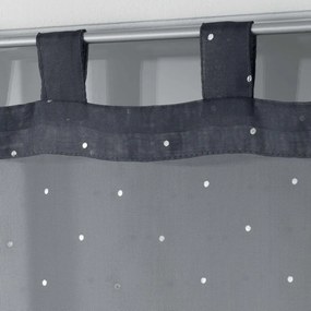 Tende in voile antracite in set da 2 60x90 cm Orion - douceur d'intérieur