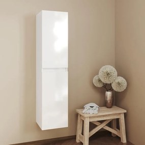 Colonna Eva reversibile 2 ante, bianco lucido