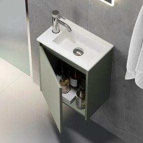 Mobile da bagno con lavabo COMO 40 cm, verde