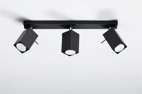 Plafoniera nera Toscana - Sollux