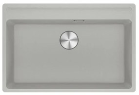 Lavello integrato 1 vasca in alluminio argento FRANKE Maris L 51 x L 76 cm
