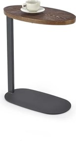 Tavolino da caffè Delphi in noce/nero - H58 cm
