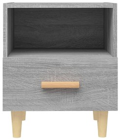 Comodini 2 pz Grigio Sonoma 40x35x47 cm