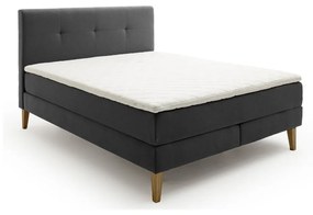 Letto boxspring antracite 180x200 cm Stockholm - Meise Möbel