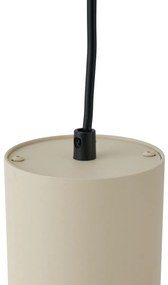 Lampada a sospensione moderna beige con nero per sistema a binario monofase GU10 70mm - Iconic Holt