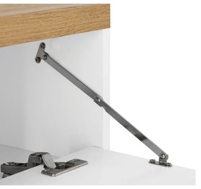 Mobile bianco effetto rovere per lavabo 60x57 cm Thessa - Støraa