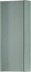 Pensile bagno Niwa cannettato laccato opaco verde timo, 1 anta P17 x L30 x H78.5 cm