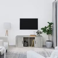 Mobile per TV Grigio Cemento 100x35x40 cm Legno Multistrato cod 10063