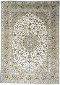 Kashan Tappeto persiano 410x290 Beige (Iran) Annodato A Mano