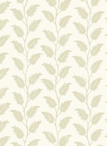 Josephine Munsey Tapete Leaf Wiggle - Maitland Green/ Ceiling White
