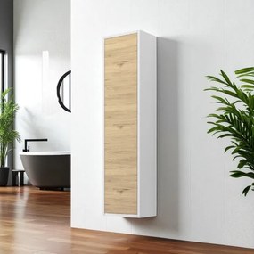Colonna sospesa singola reversibile H120 LUNA Bianco / Quercia Natura