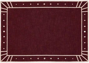 Tovaglietta americana con bordo ricamato Belle Nuit