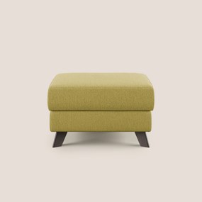 Moon Pouf contenitore e piedini alti in tessuto smacchiabile con acqua T05