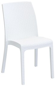 ALMA - sedia da giardino impilabile in wicker stampato