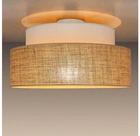 Plafoniera BOHO 1xE27/60W/230V diametro 40 cm bianco/beige