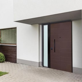 Porta blindata MASTER HALO+F.LUCE L 85 x H 210 cm apertura a destra