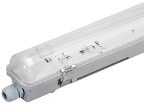 Plafoniera Stagna IP65 per Tubo LED 150cm - Unilaterale Plafoniera  per 1 tubo LED da 150cm