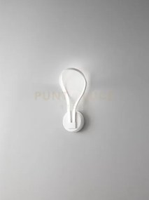 Applique blossom in metallo verniciato bianco led 13w 1040lm 3000k