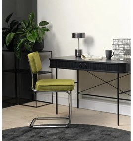 Sedia da pranzo in velluto a coste giallo Rupert - Unique Furniture