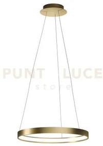 Anello lampadario a sospensione oro spazzolato diam.55cm 2700k 266...