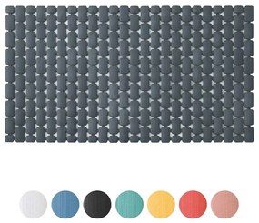 Tappetino antiscivolo doccia grigio 40x73 cm in plastica Spring