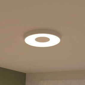 Plafoniera LED design Piazo, bianco Ø 48 cm, 3900 lumen INSPIRE