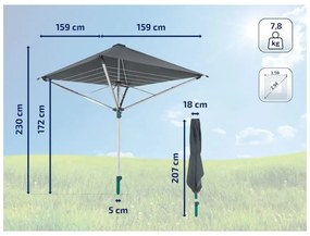 Stendino da giardino argentato 40 m LinoProtect 400 – LEIFHEIT