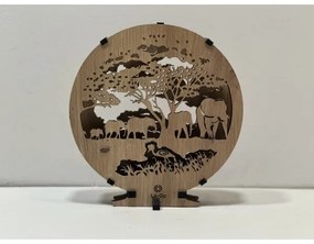 Li-Go 23610/DUB2 - Lampada decorativa da tavolo dimmerabile a LED LED/12W/230V 20x22 cm rovere