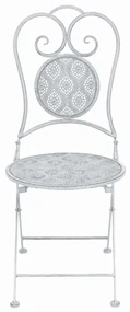 Set da bistrò 3 pz in acciaio bianco grigiastro