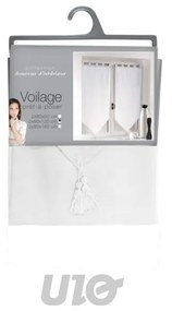 Set di 2 tende in voile bianco 60x120 cm Voiline - douceur d'intérieur