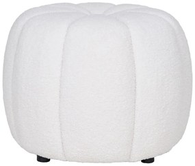 Sgabello in tessuto bouclé bianco Paisley - House Nordic