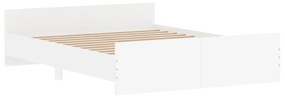 Giroletto con testiera e pediera bianco 150x200 cm