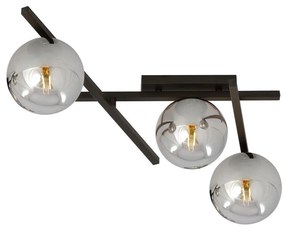 Plafoniera SMART 3xE14/10W/230V nero/grigio