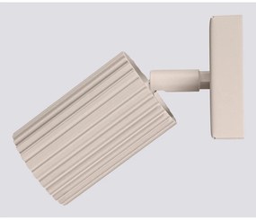 Faretto grigio tortora in metallo 8x16 cm Gleam – Sollux