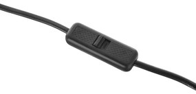 Lampada con clip LOLEK 1xE14/24W/230V nera