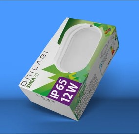 Brilagi - Plafoniera LED industriale SIMA LED/12W/230V IP65 nero