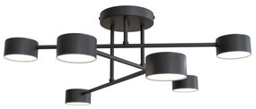 Lampadario a sospensione HALO 6 Black Colore Nero