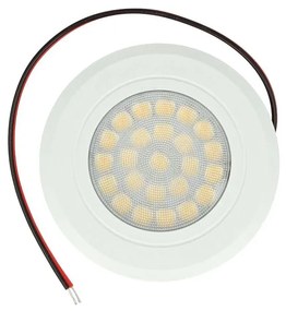 Mini Faretto Led Da Incasso Touch Dimmer Controllo Carcassa Bianca 3000K DC12V DC24V 3W Foro 55mm